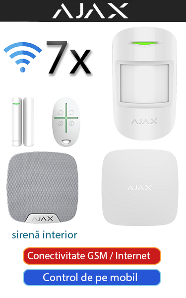 alarma_ajax_7_detectori_contact_magnetic_sirena_interior